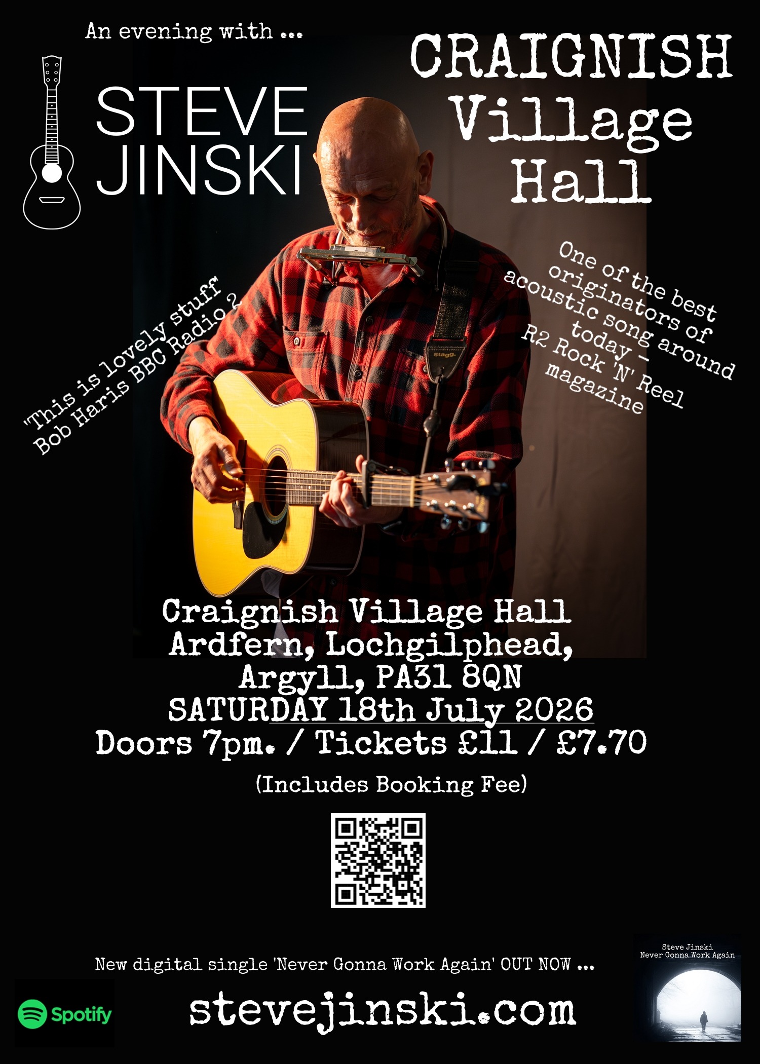 Steve Jinski Concert Craignish Village Hall JULY 2026 jpg